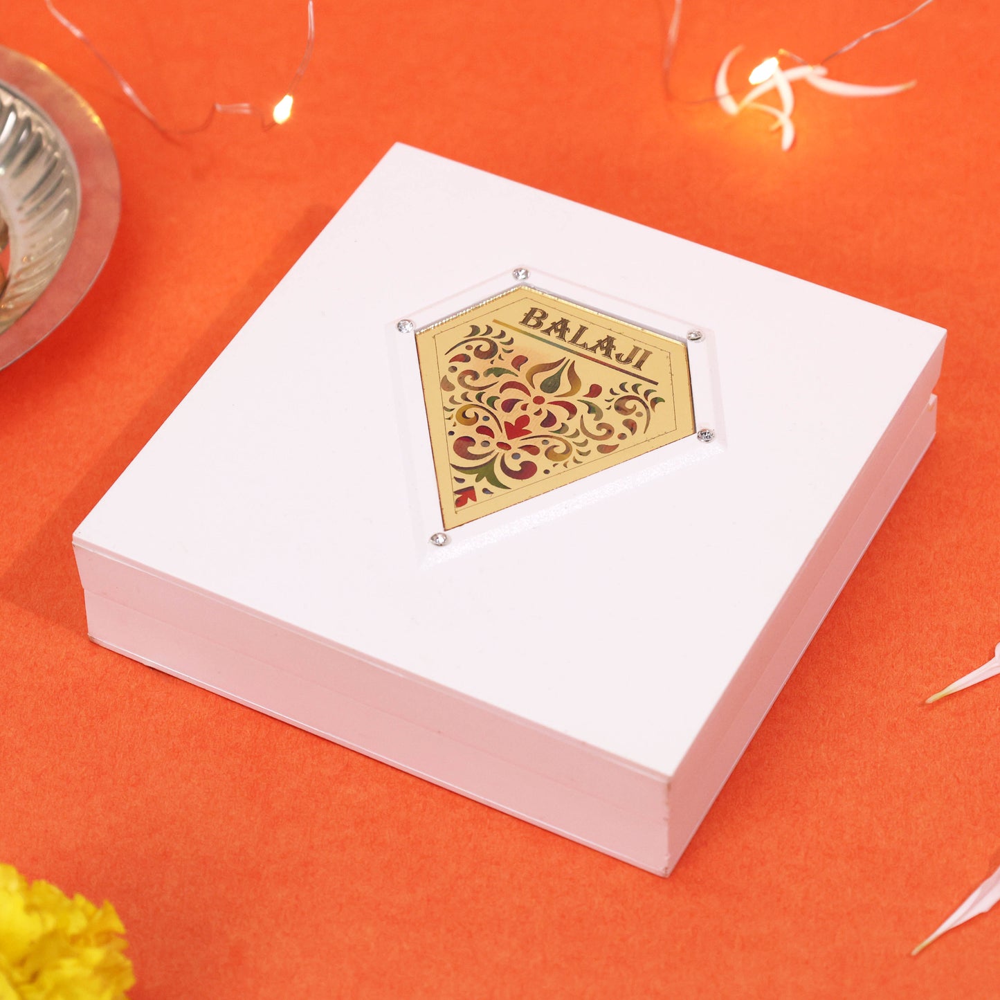 Tirupati Balaji Charan Paduka Pooja Gift Mandir Decor Item for Housewarming, Religious Occasions