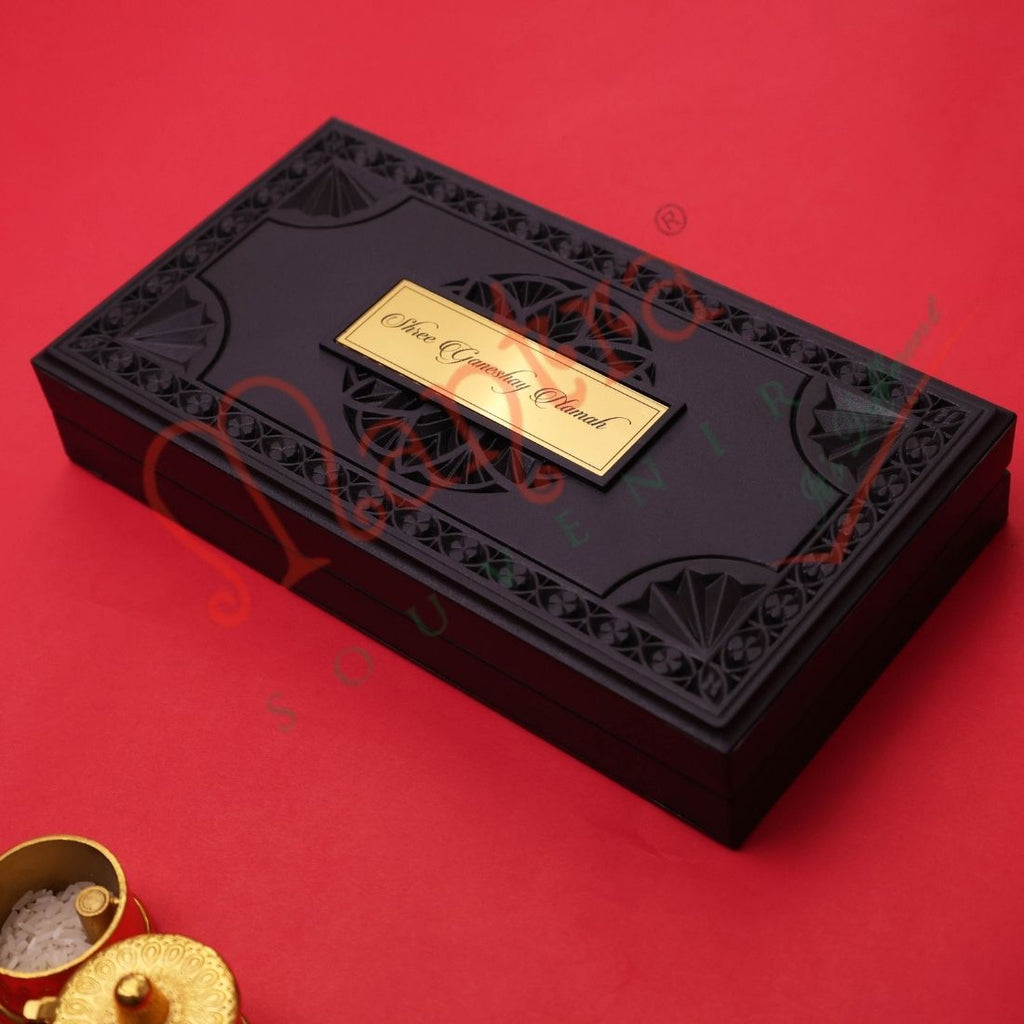 Ashta Lakshmi Charan Paduka with Box | Gold Finish Divine Footprints | Eight Forms of Goddess Lakshmi | Wealth Prosperity Mandir Decor Gift