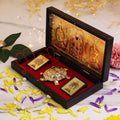 Gold Plated Tirupati Balaji Tortoise Box – Premium ABS Polymer Lord Venkateswara Idol for Home & Office – Divine Vastu Tortoise with Balaji Blessing Gift Set