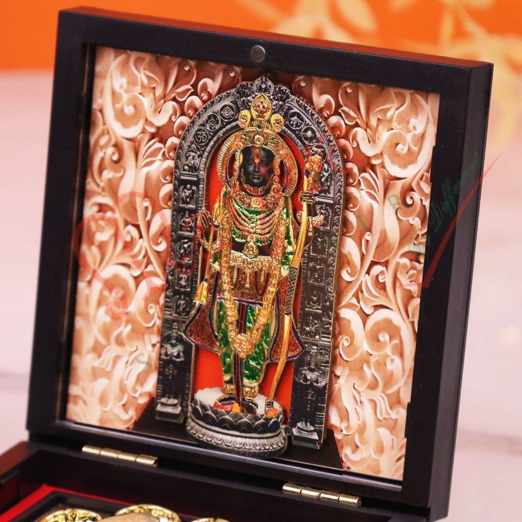 Shri Vitthal Vithoba Charan Paduka with Photo Frame | Panduranga Devotional Paduka for Home Mandir & Gifting