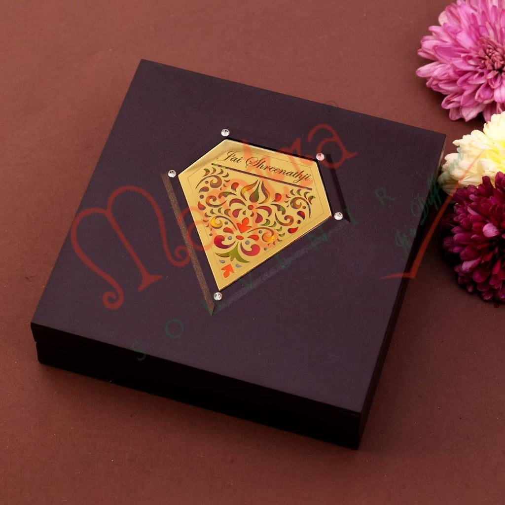 Yantram Ambe Maa Charan Paduka Box – Sacred Durga Devi Idol for Home Mandir & Protection