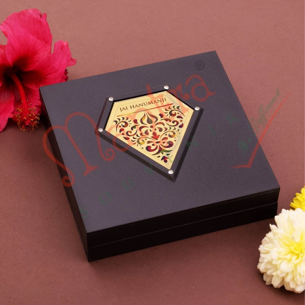 3D Sacred Yantram Gurudev Charan Paduka – Divine Master’s Blessing Box for Home & Meditation