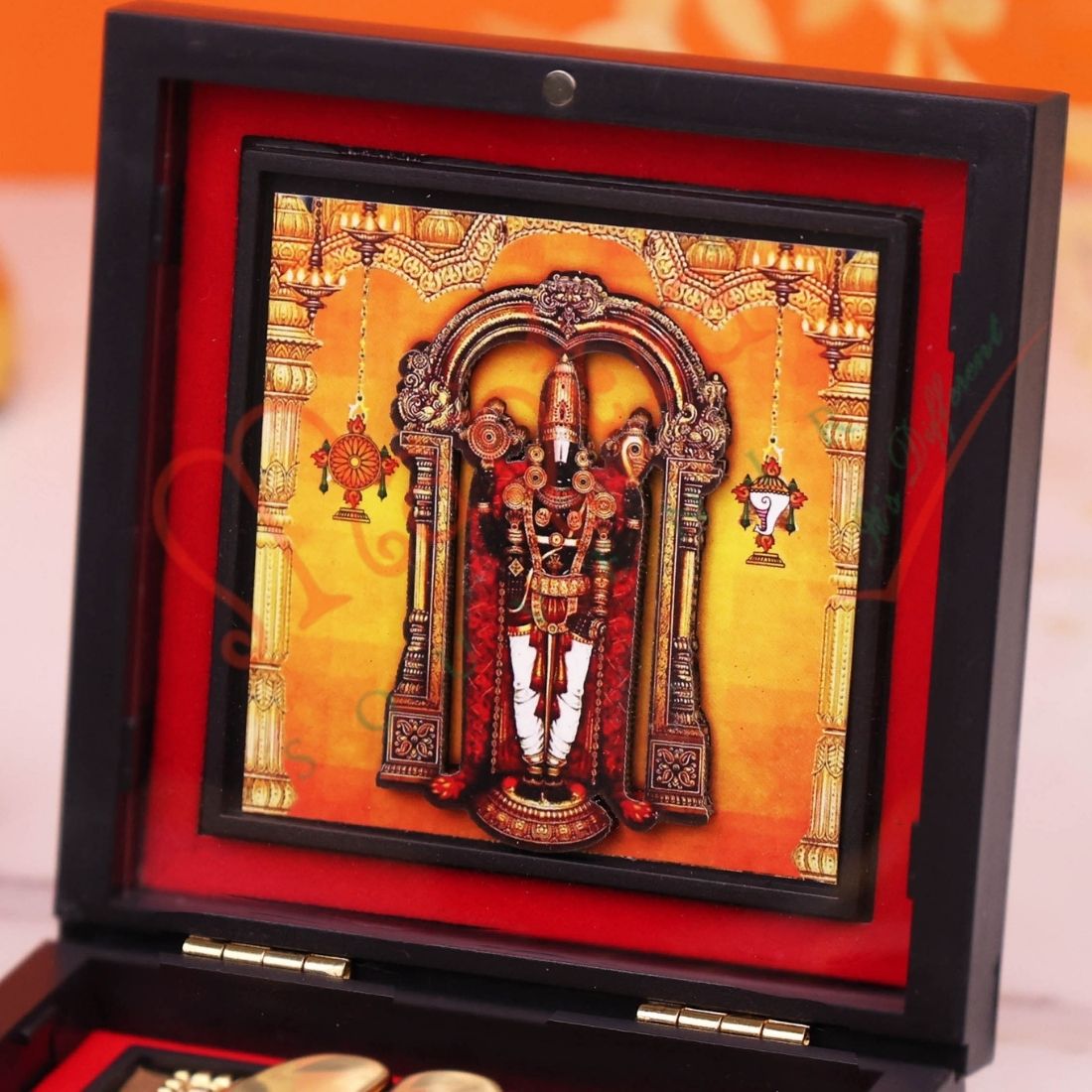Lord Venkateswara (Tirupati Balaji) Charan Paduka with Premium Box | Vastu & Spiritual Gift