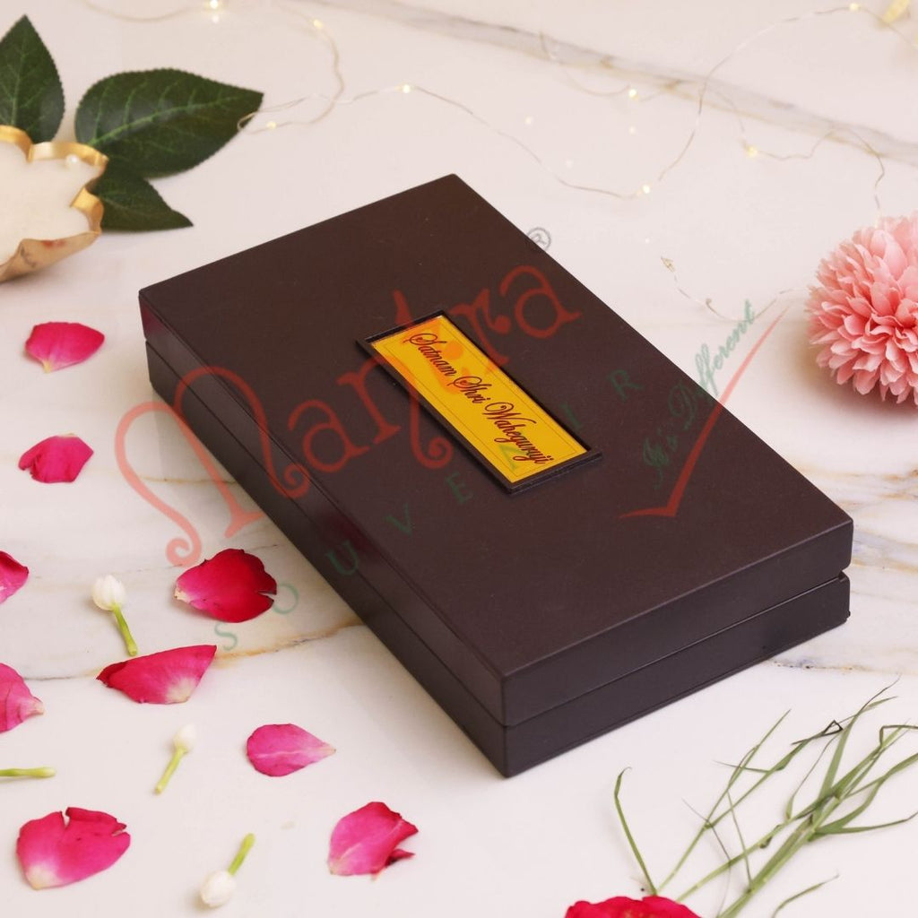 Deluxe 3D Golden Temple Amritsar Spiritual Gift Box – Gold Plated ABS Polymer Sri Harmandir Sahib Frame with Ik Onkar & Khanda Symbols for Home, Office & Gifting