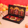 3D Adi Shankaracharya Charan Paduka Box Spiritual Frame for Puja, Home Decor & Office Desk