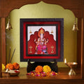 3D Ganpati Bappa Photo Frame with Stand for Home Temple | Premium Lord Ganesha Devotional Decorative Frame for Pooja Room, Mandir, Office Desk, Living Room | Spiritual Religious Home Decor & Gift Item