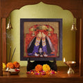 Classic 3D Chamunda Maa Photo Frame for Home Temple | Divine Chamunda Mata Decorative Frame with Stand | Navratri Pooja Room Decor | Religious Spiritual Gift Item for Home Office Mandir Decoration