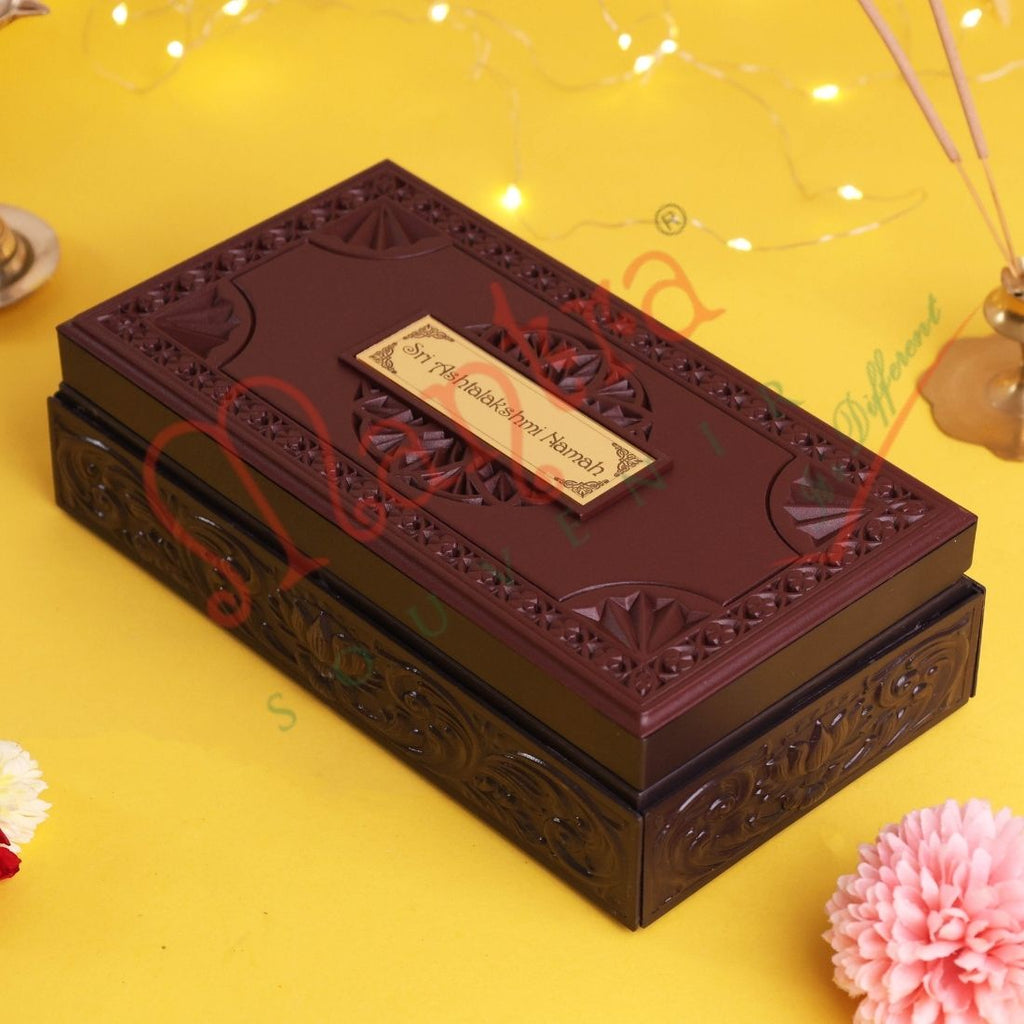 Sacred Ashta Lakshmi Vastu Tortoise Corporate Gift Box – Gold-Plated Kurma Avatar & Eight Forms of Abundance