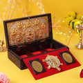 Sacred Ashta Lakshmi Vastu Tortoise Corporate Gift Box – Gold-Plated Kurma Avatar & Eight Forms of Abundance