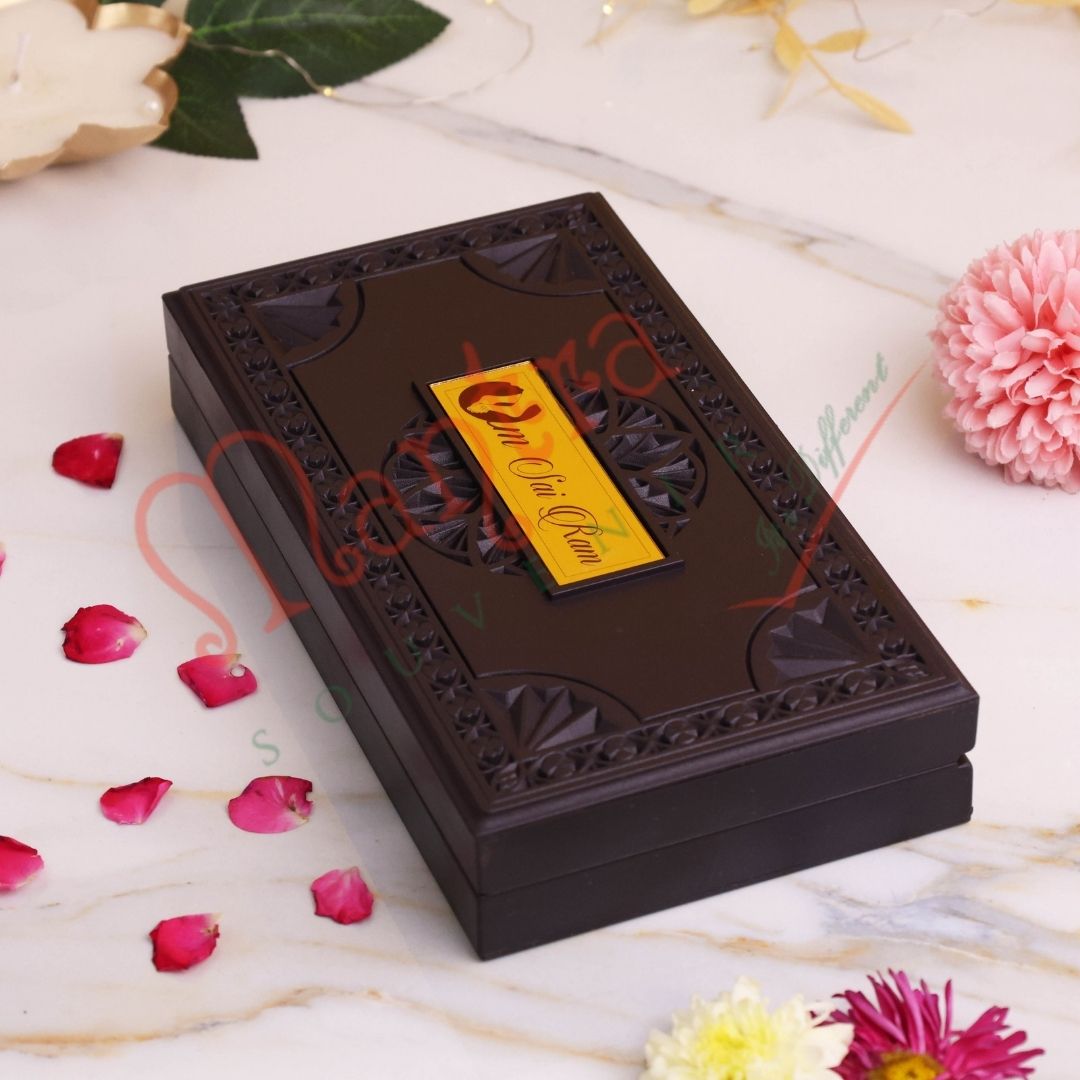 Deluxe 3D Sai Baba Samadhi Mandir Frame Box – Durable ABS Polymer Spiritual Decor for Home, Office & Car Dashboard – Shirdi Sai Baba Devotional Gift