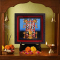 Classic 3D Lord Vasudeva Photo Frame with Stand for Home Decor & Pooja Room Office Desk Spiritual Gift for All Occasion
