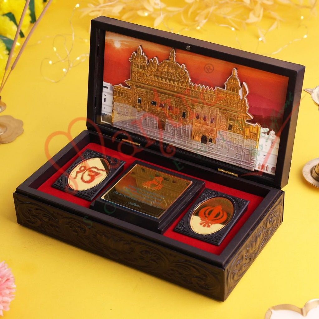 3D Golden Temple (Sri Harmandir Sahib) Premium Corporate Box – Relief & Spiritual Gurbani Keepsake