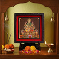 Classic 3D Kuber Lakshmi Deity Photo Frame for Home Decor | Lord Kuber Maa Lakshmi Religious Photo Frame | ABS Polymer Spiritual Wealth & Prosperity Frame for Pooja Room Temple Decoration Gift
