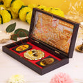 Deluxe Gold Plated Sammet Shikharji 3D Frame Box – Premium ABS Polymer Jain Tirth Souvenir for Home Mandir & Office Decor
