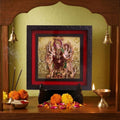 Classic 3D Ambe Maa Deity Photo Frame with Stand for Home Temple | Amba Mata Religious Photo Frame for Pooja Room, Office Desk & Prayer Space | Spiritual Home Decor | Devotional Gift Item & Sacred Souvenir