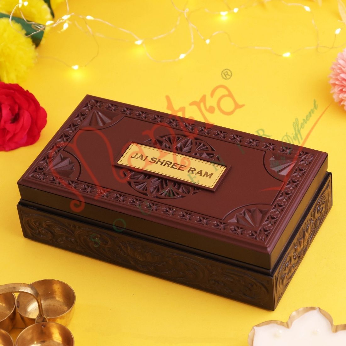 Sovereign 3D Ram Darbar Premium Corporate Gift Box – Charan Paduka & Raghukul Heritage Mantras