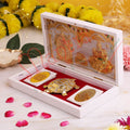 Gold Plated Kuber Laxmi & Vastu Tortoise Spiritual Frame Box - Premium ABS Polymer Decorative Box for Wealth & Prosperity