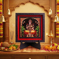 Classic 3D Laxmi Maa Photo Frame with Stand for Home Temple Religious Gift for Home, Office & Festive Gifting for All Occasion