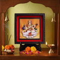Classic 3D Maa Saraswati Deity Photo Frame with Stand for Home Temple | Goddess Saraswati Spiritual Photo Frame for Study Room, Pooja Room & Office Desk | Religious Home Decor | Devotional Gift Item & Sacred Souvenir