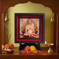 Classic 3D Swami Samarth Photo Frame for Home Decor | ABS Polymer Decorative Deity Frame with Stand | Akkalkot Swami Samarth Religious Photo Frame for Pooja Room Mandir Decoration | Spiritual Gift Item