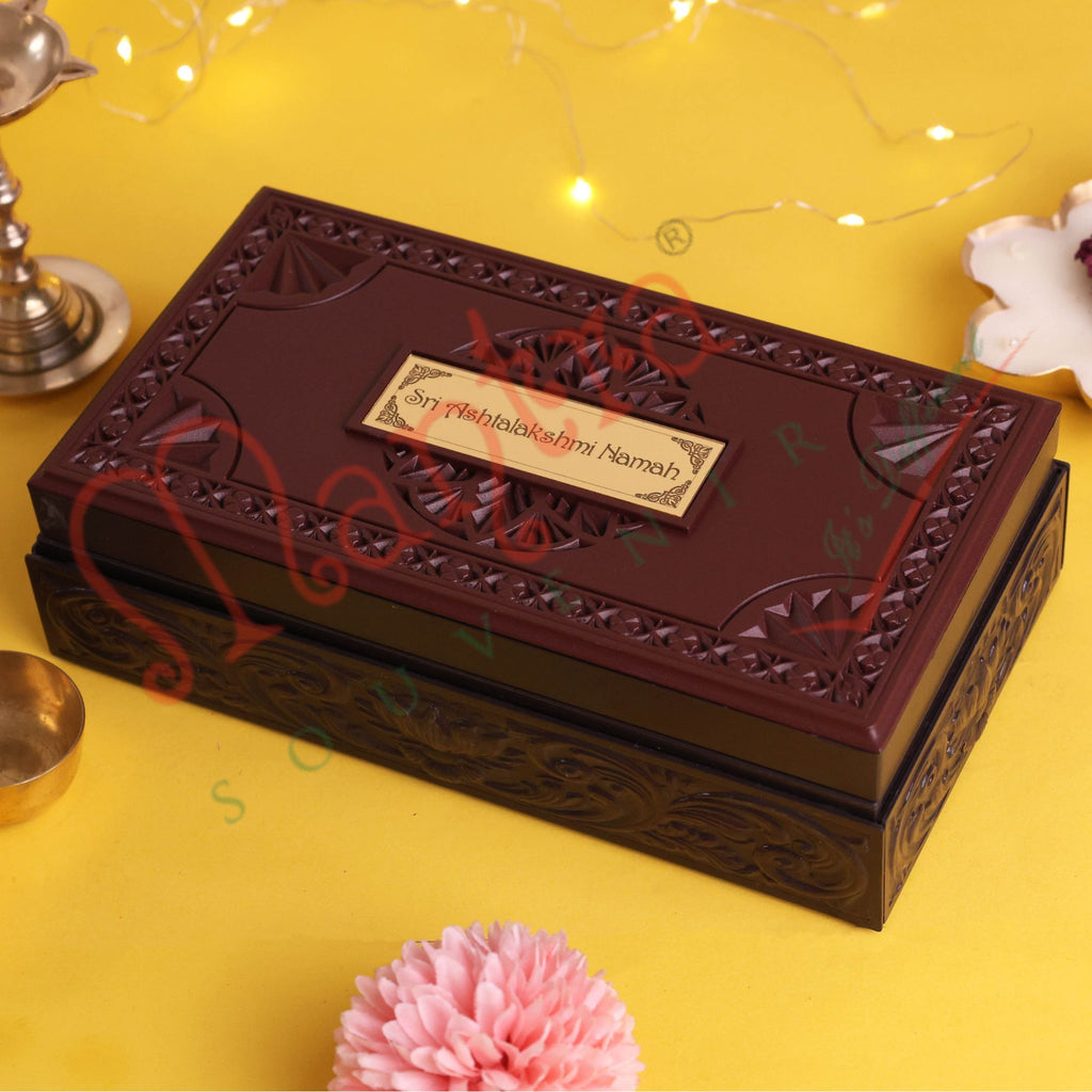 Ashta Lakshmi Premium Corporate Gift Box – Gold-Plated Charan Paduka & Eight Manifestations of Wealth