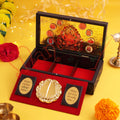 Divine 3D Dagdu Ganesh ji Charan Paduka Corporate Gift Box – Ashtavinayak Blessings Edition