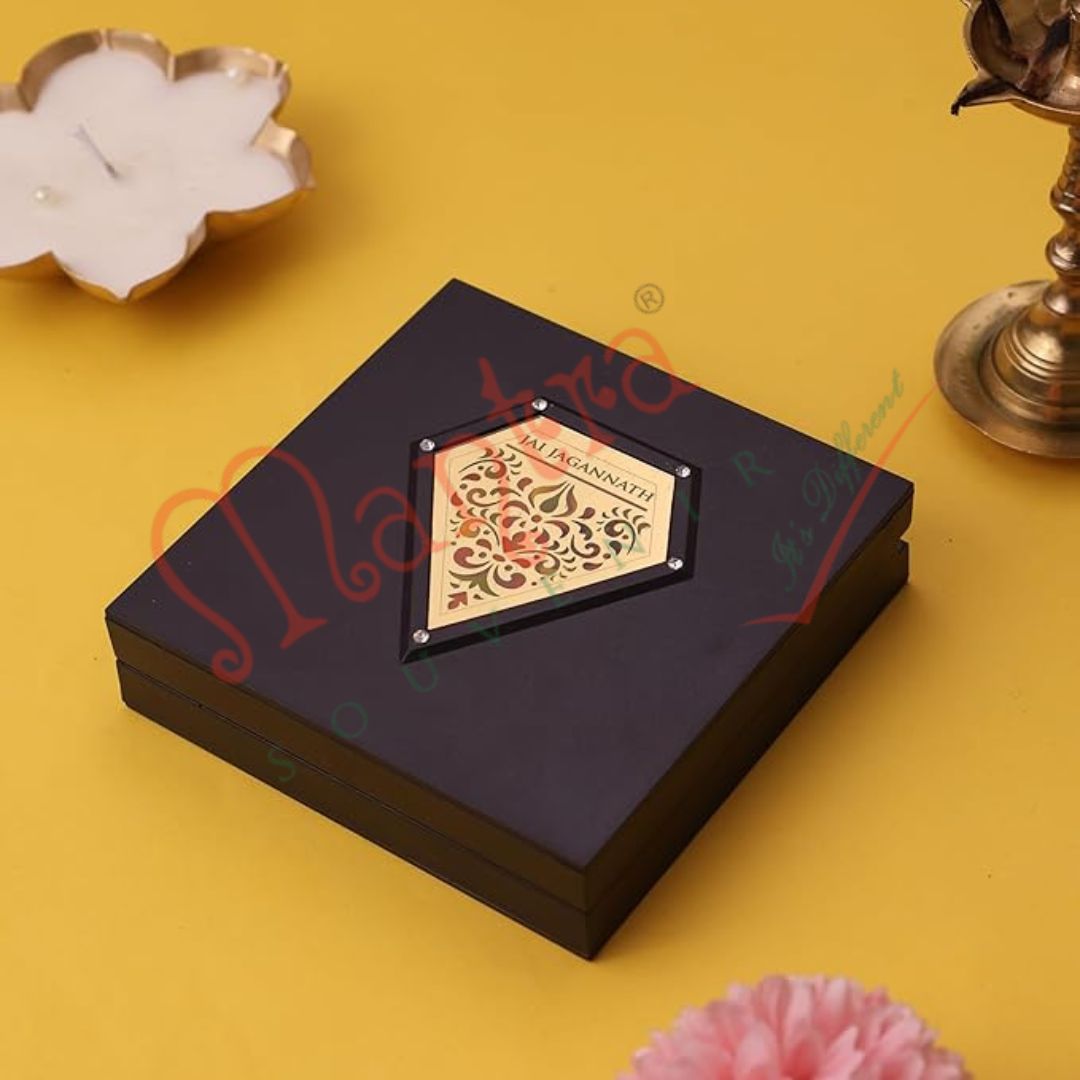 Yantram Divine 3D Jagannath Puri Charan Paduka – Sacred Rath Yatra Blessing Box for Protection & Abundance