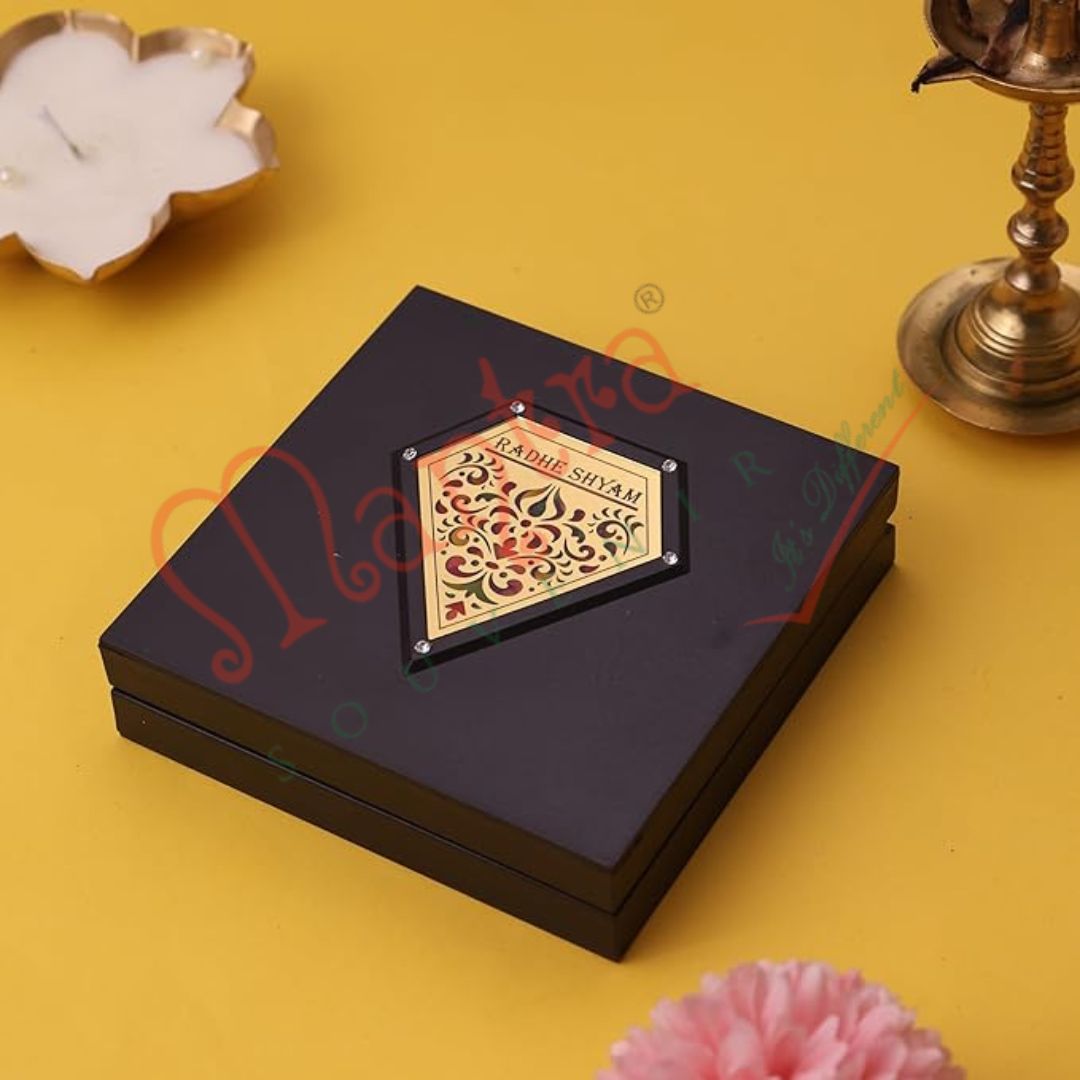Yantam 3D Bal Gopal Charan Paduka Box – Little Krishna Gift Set for Joy, Protection & Prosperity
