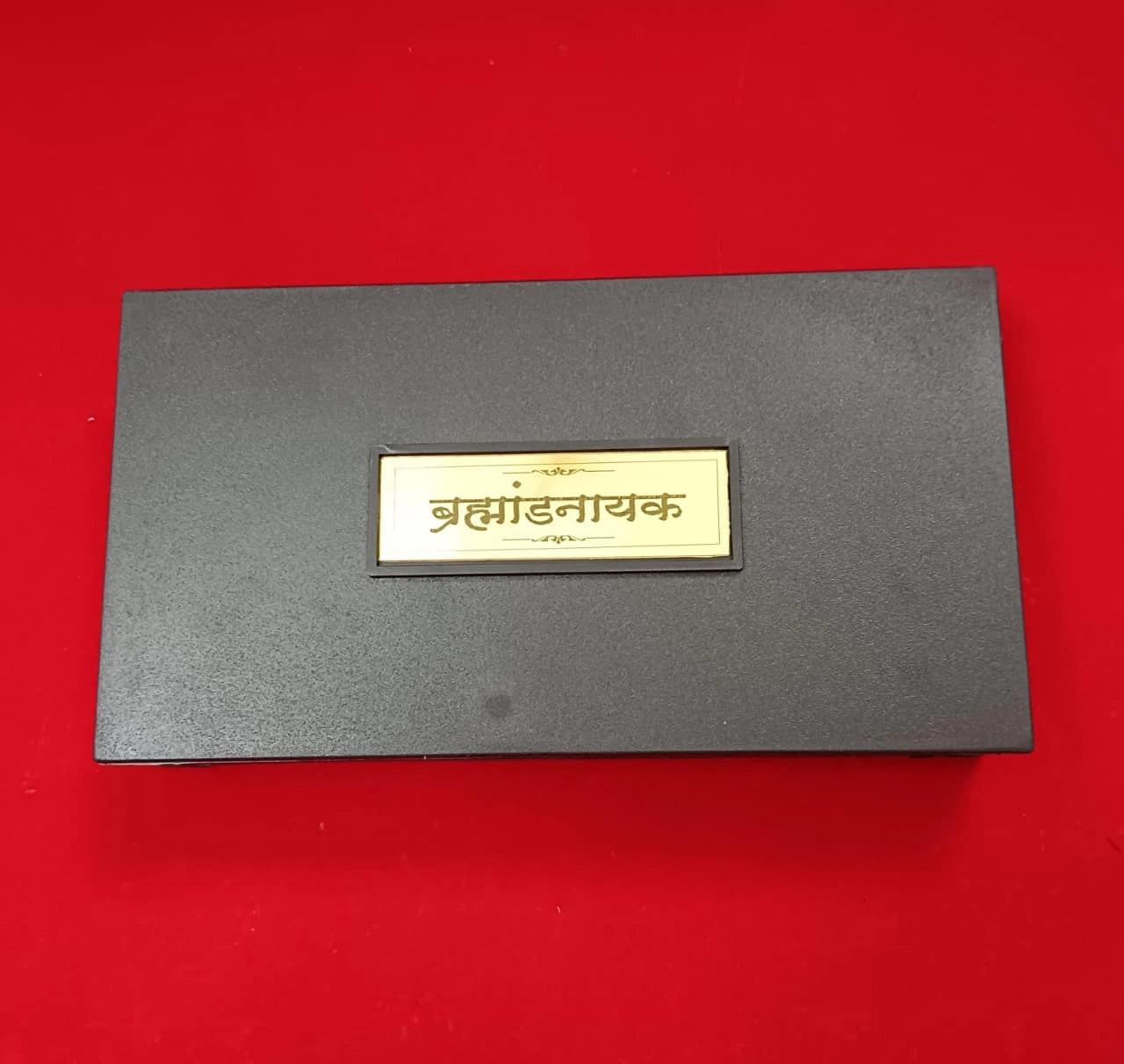 Humsafar 3D Swami Samarth & Shankar Maharaj Charan Paduka Frame Box Pocket Temple | Premium Devotional Frame with Golden Paduka | Home Temple Decor, Pooja Room Decoration, Spiritual Gift for Home & Office