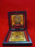 3D Jai Dadi Ki Charan Paduka Decorative Gift Box Golden Charan Paduka Religious Showpiece Mandir Decoration Pooja Room Decor Spiritual Gift Temple Decor Divine Blessing Home Office Decoration Festival Housewarming Gift