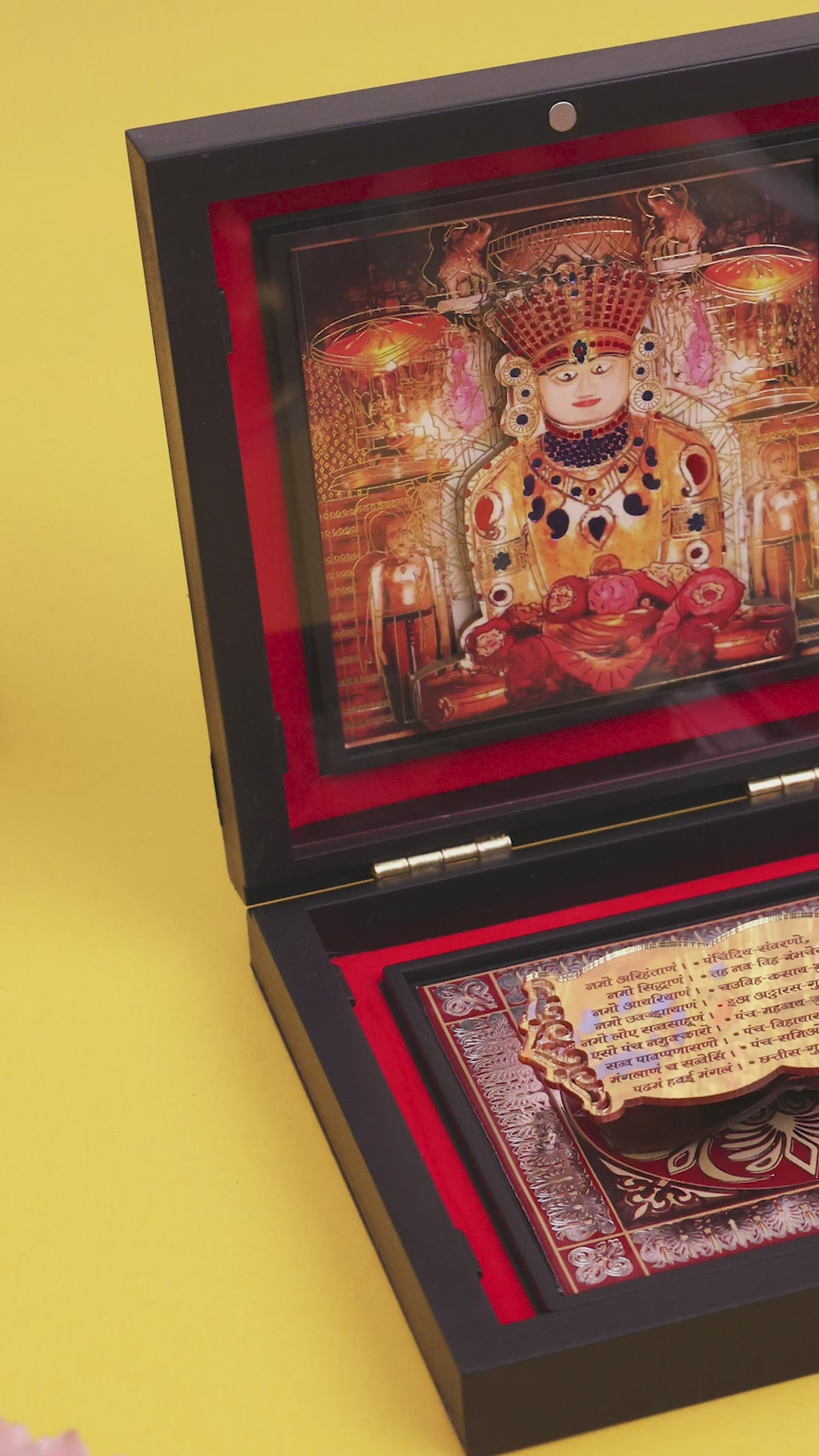 3D Adinath with Sthapna Box | Jain God Idol Gift | Adinath Bhagwan Idol | Showpiece | Spiritual Gift Box for Home Mandir | Pooja Room Decor | Housewarming Gift